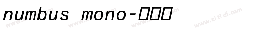 numbus mono字体转换